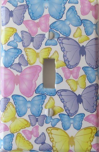 Butterflies light switch cover for nursery